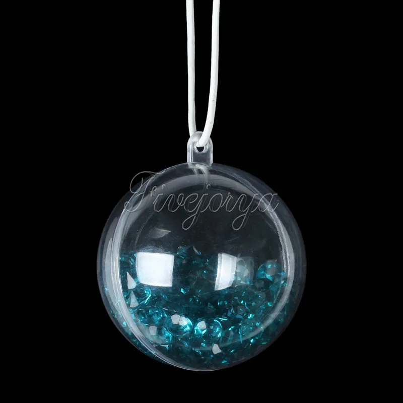 10 шт./лот 30 мм прозрачная пластиковая подарочная коробка конфет заполняемый мяч