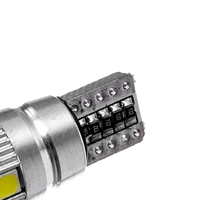 

2pcs T10 W5W 5630 SMD White No Error LED Lamp dash led car bulbs interior Lights Car Light Source parking 12V