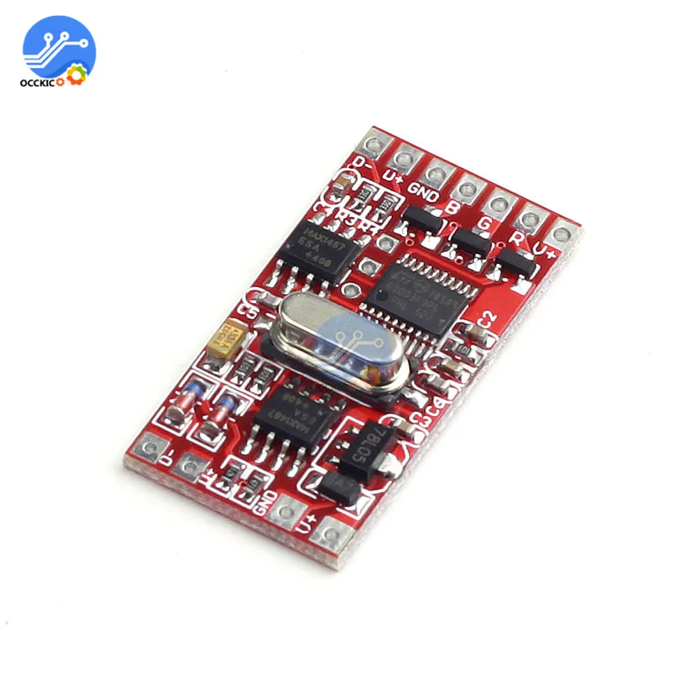 Декодер DMX512 6 А 72 Вт ЦАП плата модульный контроллер 3-канальный для RGB