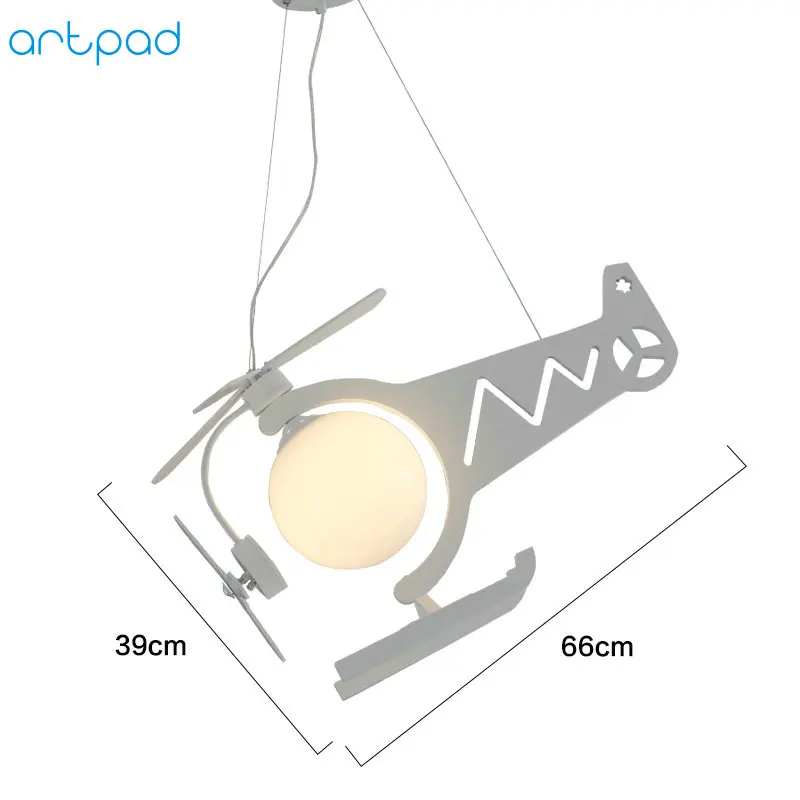 Artpad красочный Творческий мультяшный Кулон лампы переменного тока 110 V-220 V самолет