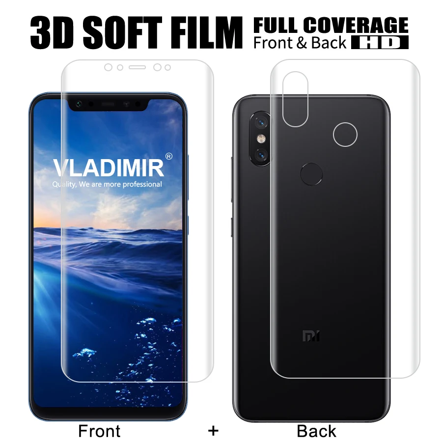 Защитная пленка из мягкого ТПУ 3D с полным покрытием для экрана Xiaomi 8 Lite Pro SE