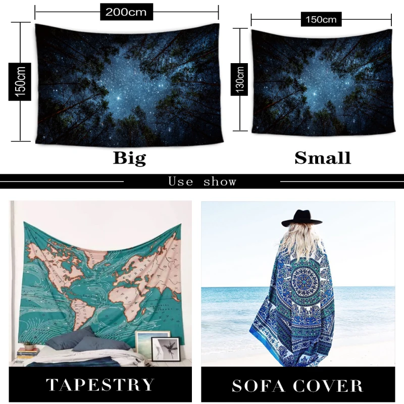 Оптовая продажа гобелен с морской тематикой цифровая печать ткань настенный