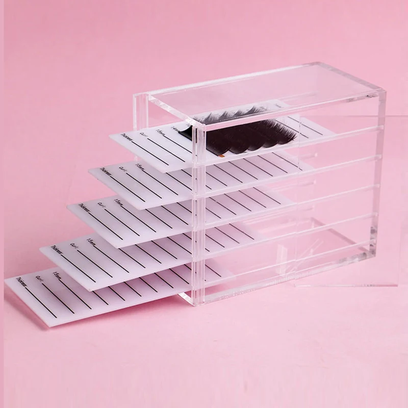 5 слойная коробка для хранения ресниц контейнер макияжа клей поддон держатель