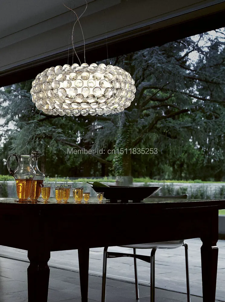 Современный светодиодный подвесной светильник диам. 35 см 50 65 Foscarini Caboche Ball для