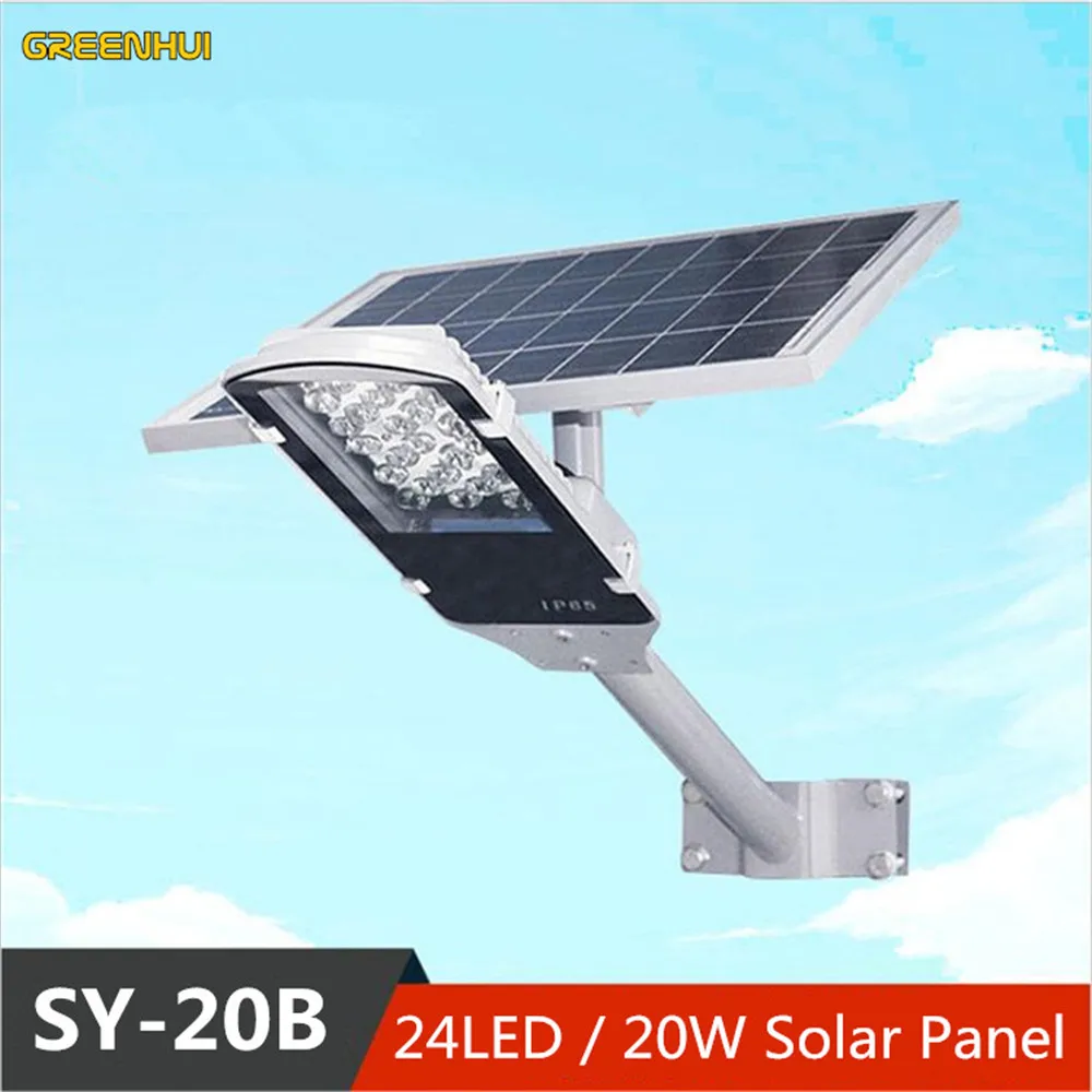 Горячая 20 Вт Солнечный Buitenlamp 24LED уличный светильник солнечный датчик открытый ing
