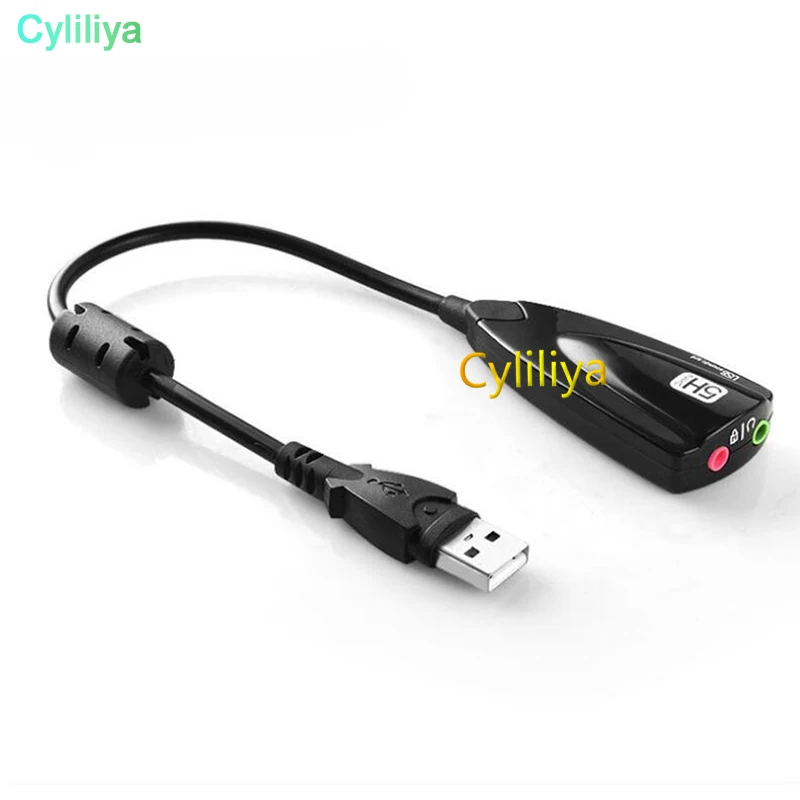 200pcsSiberia Антимагнитная внешняя звуковая карта USB 7 1 адаптер 5HV2 3D Аудио гарнитура