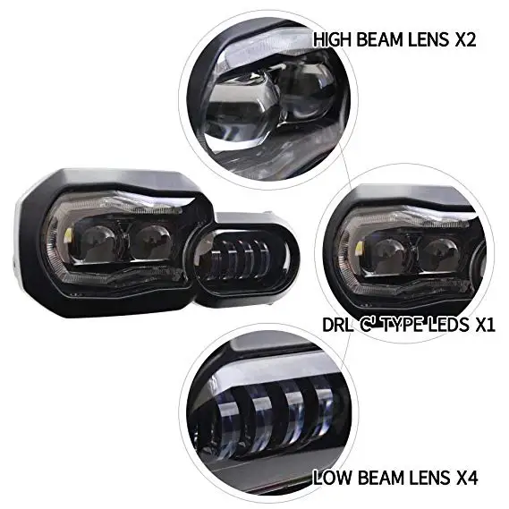 Для BMW F650GS F700GS F800GS Adv F800R светодиодные фасветильник головного света (N0T HID) и