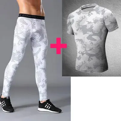 Мужские штаны 2017 джоггеры компрессионные брюки повседневные для спортзала