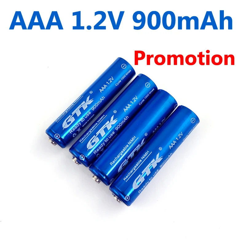 GTK 6 шт. AAA Nimh 1 2 V 900mAh аккумуляторная батарея 14500 Ni MH для солнечного света