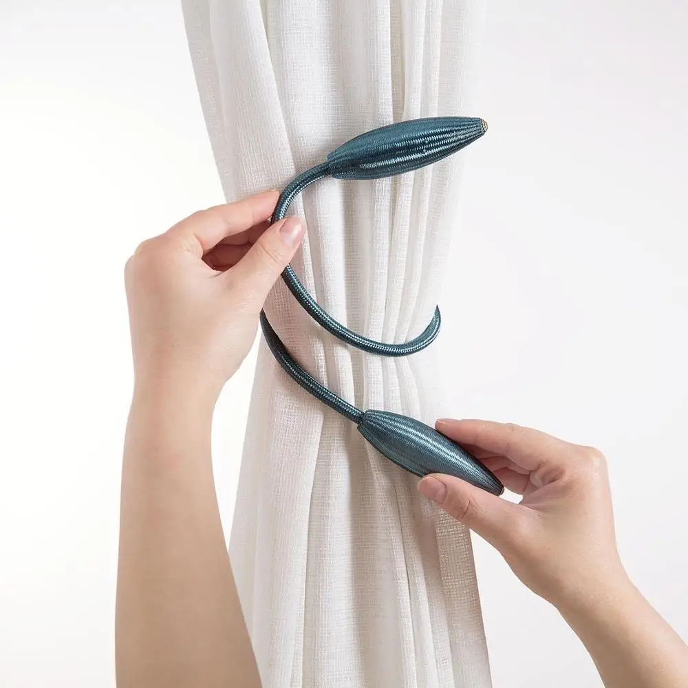 Metal Leaves Curtain Tie Backs Modern Curtain Strap Rope For Bedroom Living Room Curtain Tiebacks Home Decorative Accessories