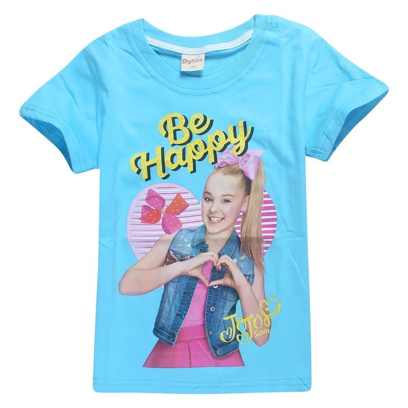 Лидер продаж JoJo siwa Моана тролли футболка из 100% хлопка с короткими рукавами для