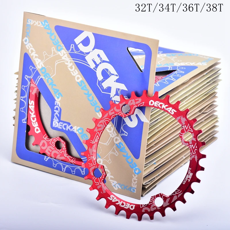 DECKAS круглая велосипедная кривошипа и цепное колесо 104BCD широкая узкая Цепь