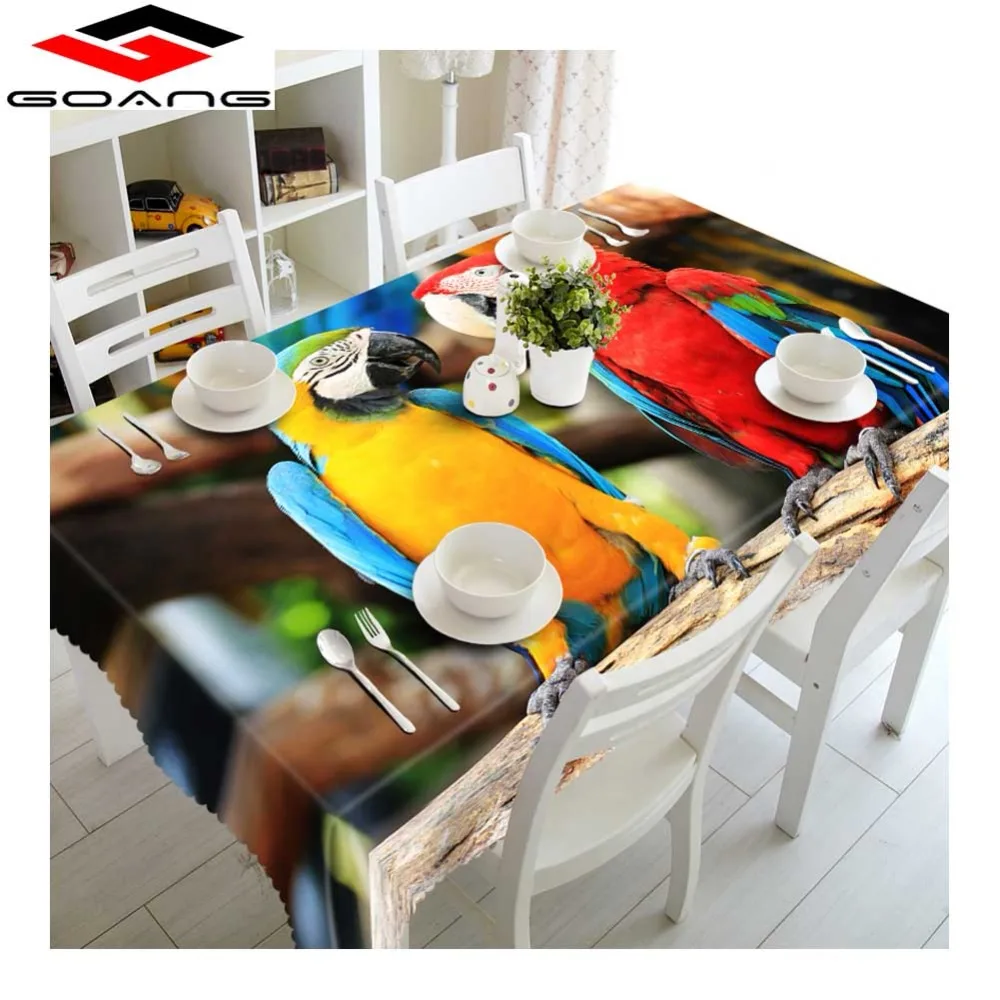 GOANG скатерть хлопок Водонепроницаемая для прямоугольного стола и круглый