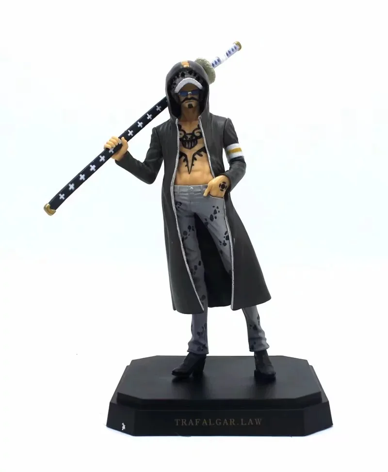 Аниме One Piece Action Figure Dressrosa Monkey D Luffy Sword Fighter версия модели Trafalgar Law Decoration коллекция