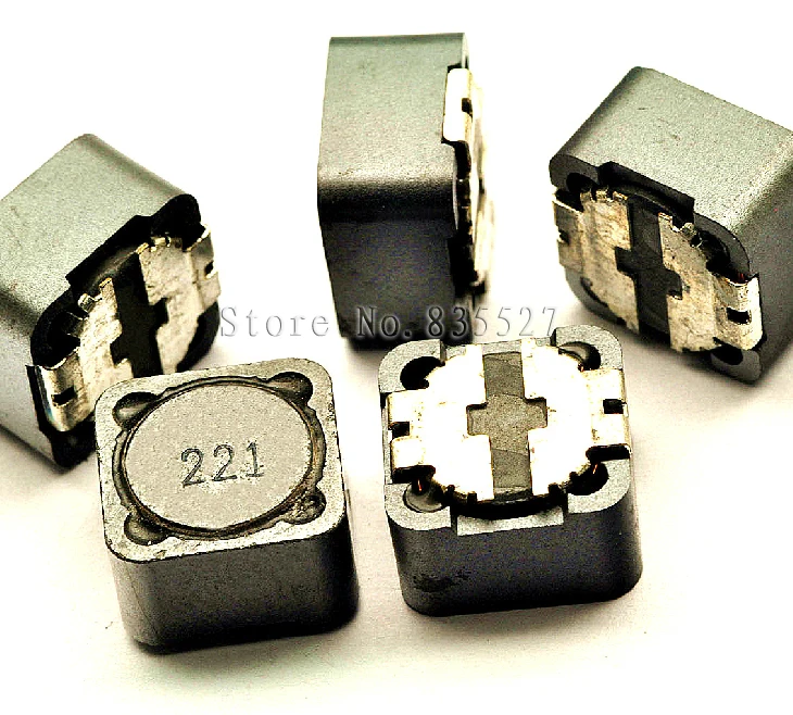 

50 шт./лот экранированная катушка индуктивности 12*12*7 220 uH SMD Силовые индукторы печати 221 CD127