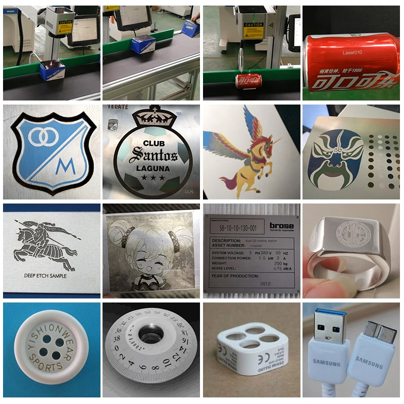 Cnc волоконный лазерный маркер с поворотной алюминиевой лентой для маркировки