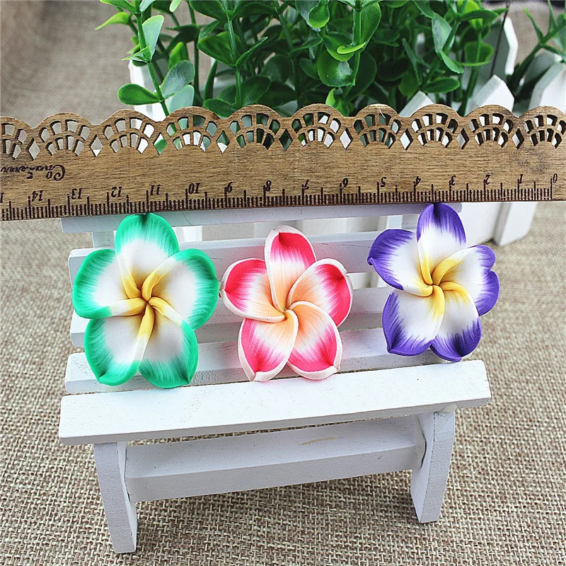 5 шт глиняные цветы Смешанные Украшения поделки рамка из бисера Кабошоны для