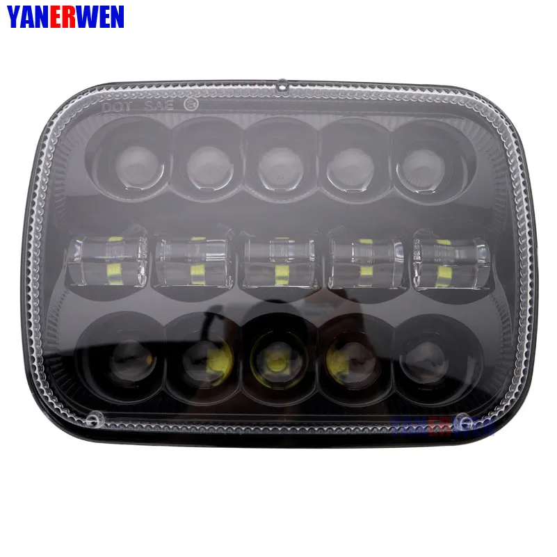 Прямоугольные 5x7 6x7 светодиодные фары 7x6 Led герметичный луч H6054 H5054 6052 для Jeep Wrangler YJ