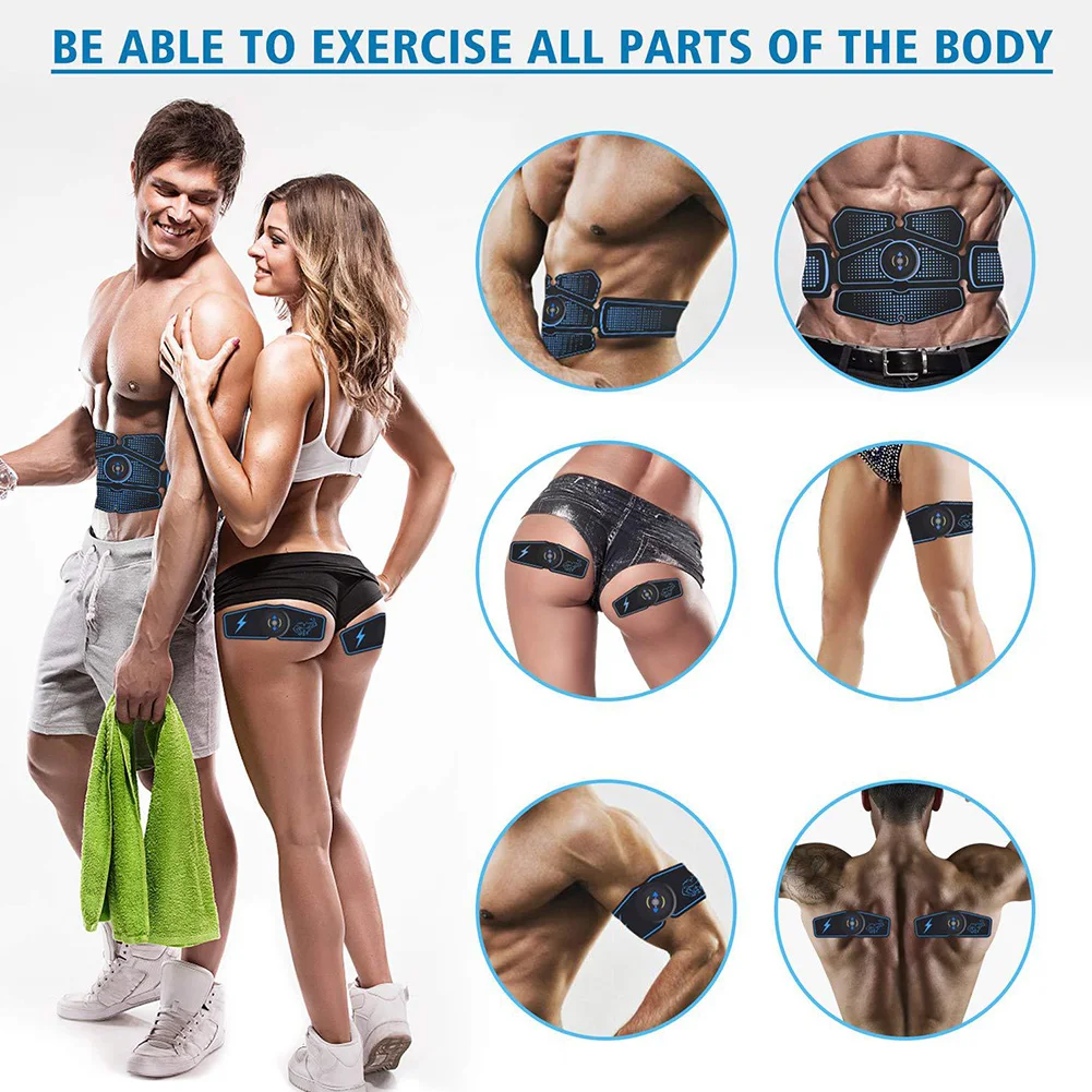 Стимулятор мышц брюшной полости легкое использование Спортивная рука стикер