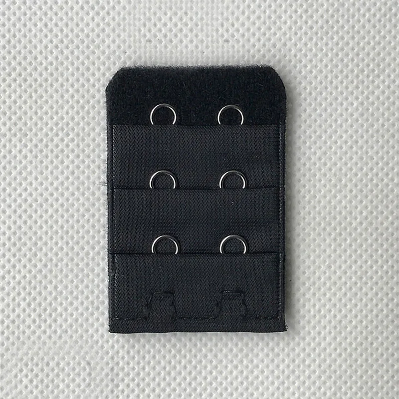 2 Black La MaxPa, 3 шт., бюстгальтер, удлинение пряжки, 3 ряда, 2 крючка, застежка, ремни, женский бюстгальтер, удлинитель, инструмент для шитья, аксессуары k242 - Цвет: 2 Black