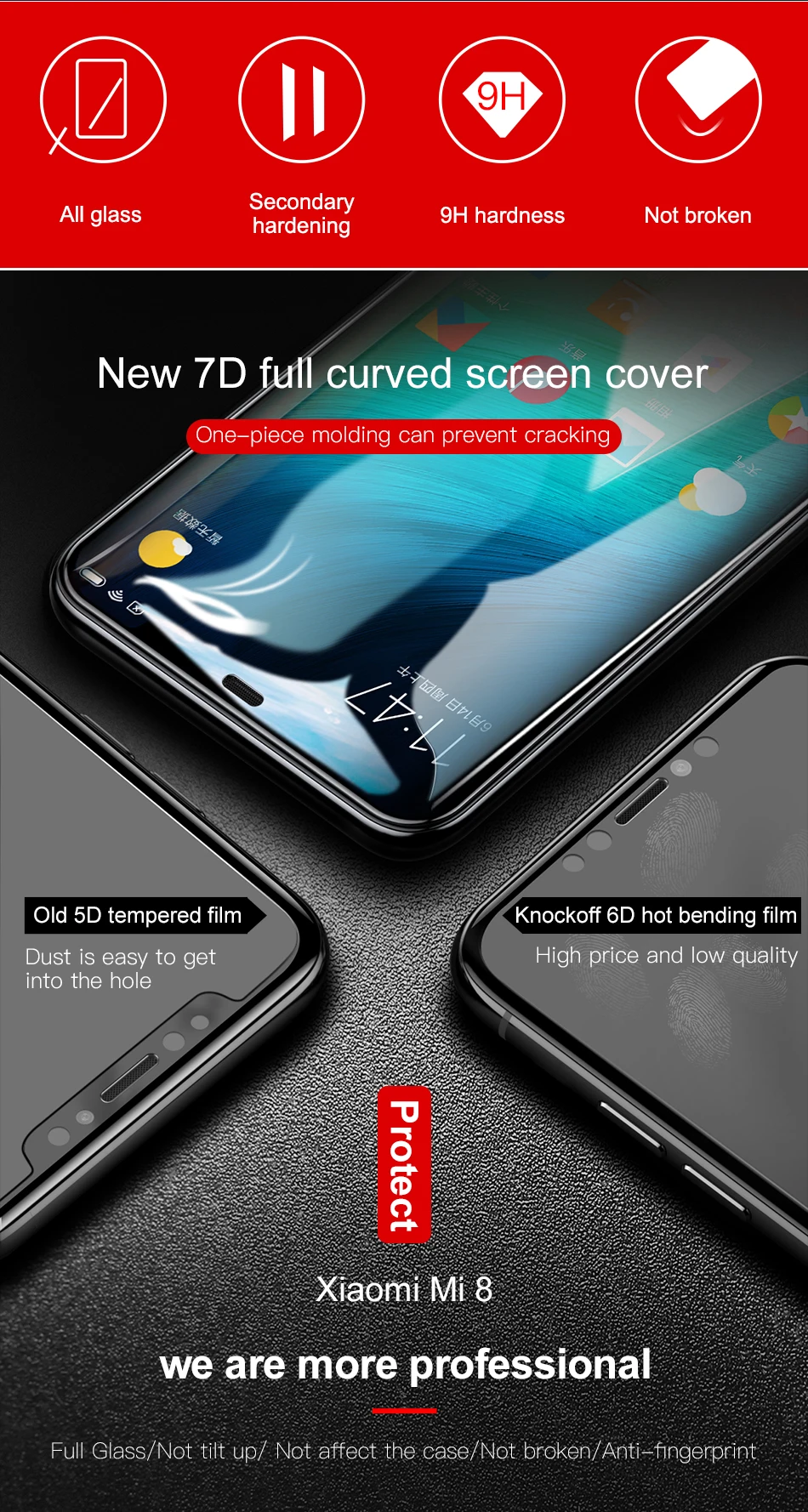 Baseus 0,3 мм Тонкое защитное стекло с полным покрытием для Xiaomi 8 8 SE защита экрана 3D поверхность закаленное стекло для Xiaomi 8