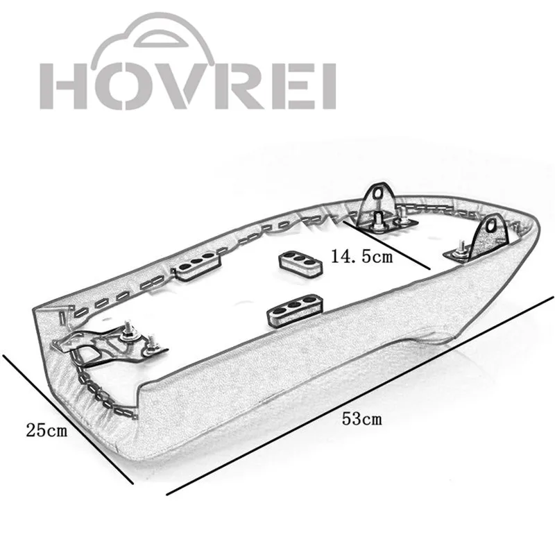 Универсальное черное мотоциклетное сидение в стиле ретро для горба кафе