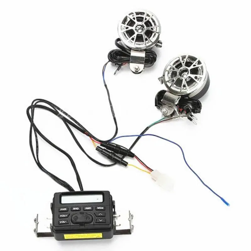 Мотоцикл Руль аудио система стерео усилитель динамик FM радио Скутер ATV для Yamaha