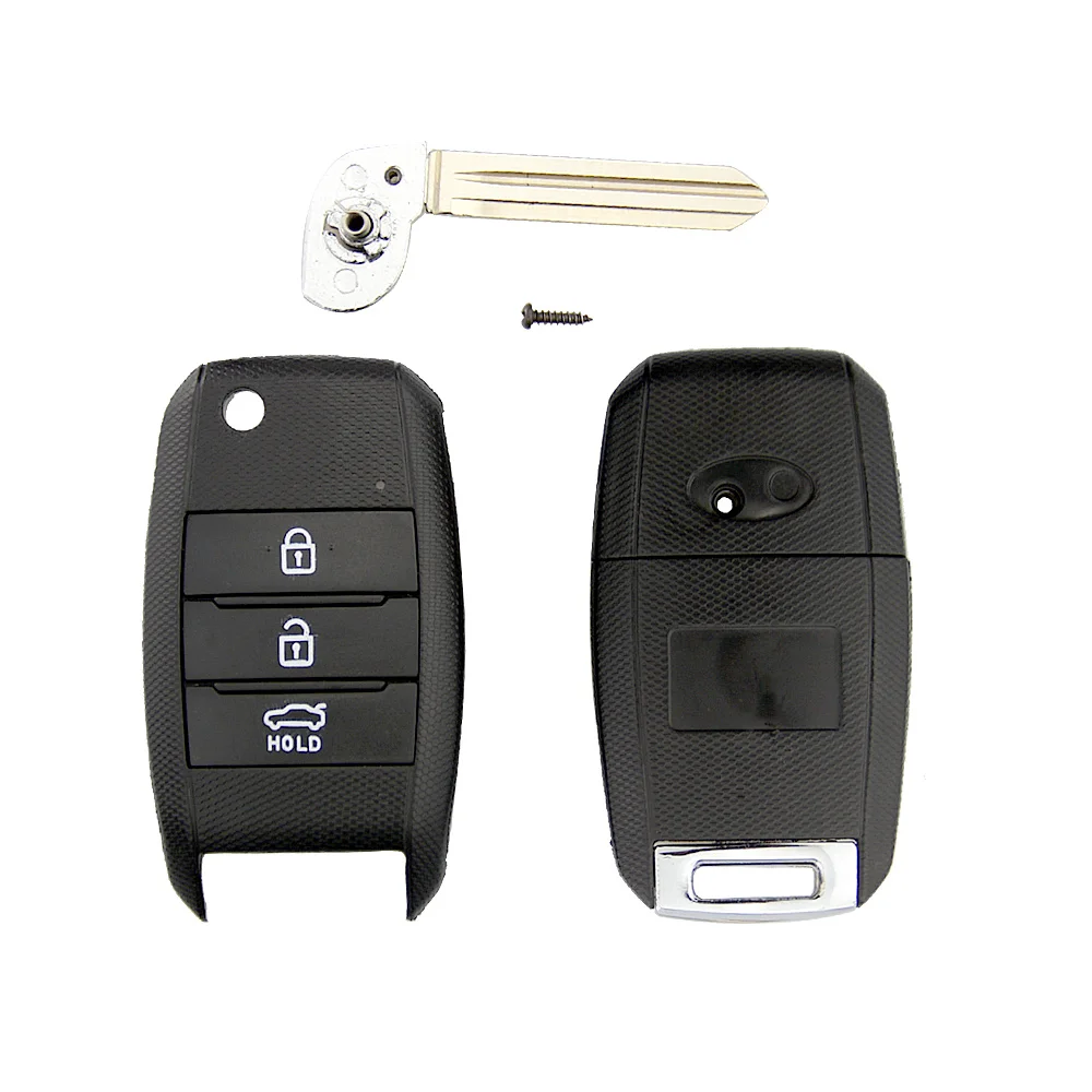 Okeytech 3 кнопки дистанционного автомобиля Флип складной Смарт карта пульт ключа