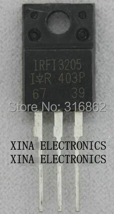 

IRFI3205PBF IRFI3205 FI3205 64A55V MOSFET TO-220F ROHS Оригинал 10 шт./лот бесплатная доставка комплект электроники