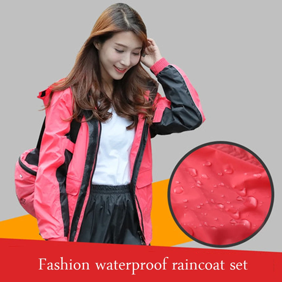 Women Travel Raincoat Suit Jacket For Hiking Waterproof Rain Coat Fishing Regenjas Dames Home Decoration Accessories 40YY0025 | Дом и сад