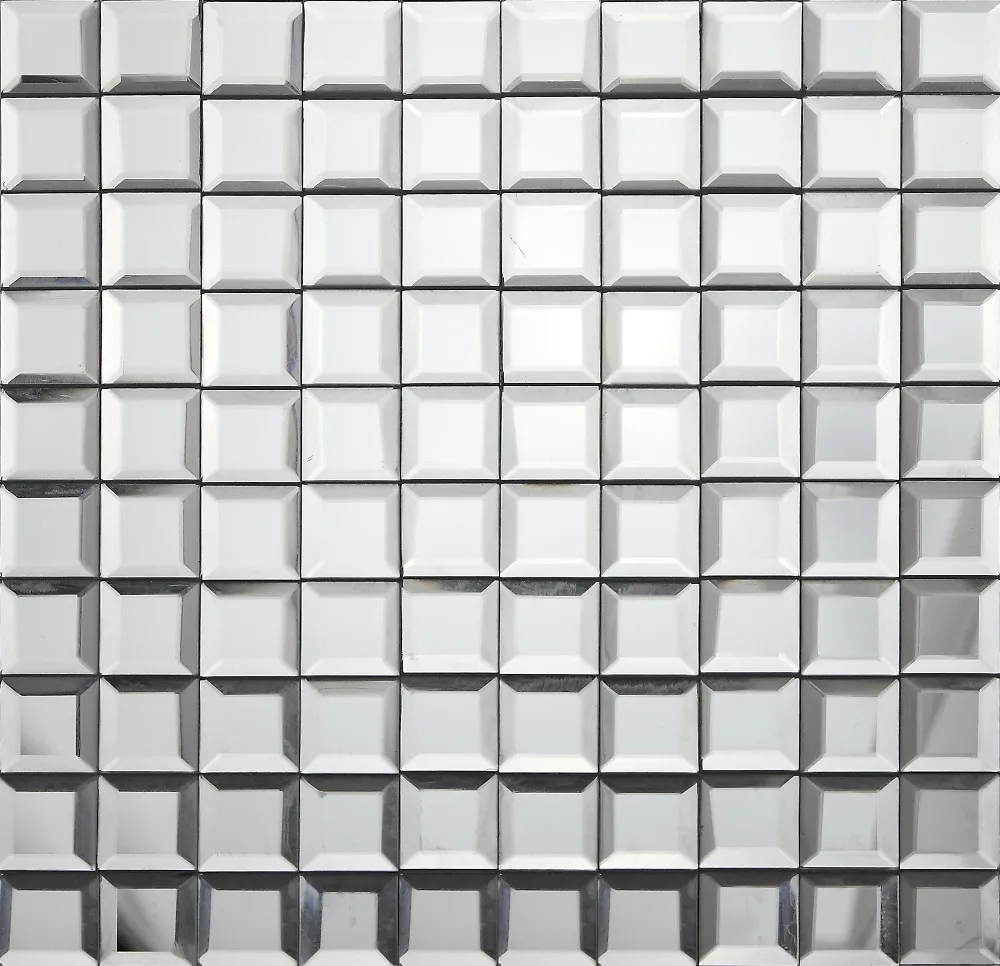 

5 edges beveled Diamond Shining Mirror Glass Mosaic, Backsplash Tiles for Kitchen/Bathroom/cabinet wall,LSMR3001