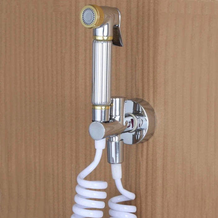 Комплект распылителя для биде из хромированной латуни Аксессуары крана ванной