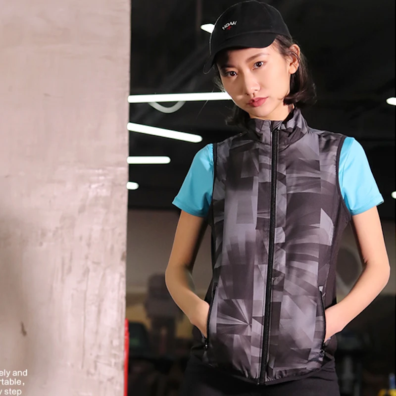 U женский жилет для бега мягкий теплый с 2 карманами на молнии пальто кемпинга