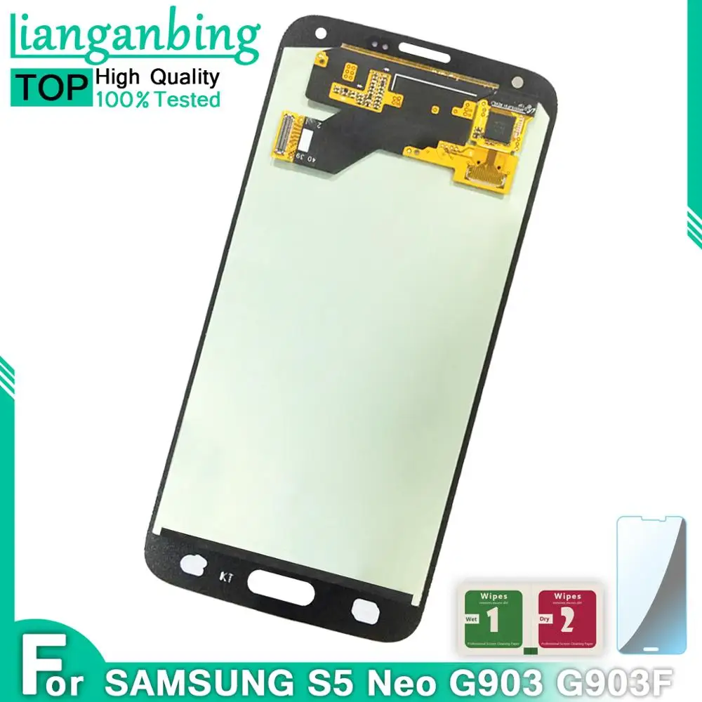 Новый ЖК дисплей Super AMOLED S5 Neo G903 G903F 100% протестированный рабочий сенсорный экран в
