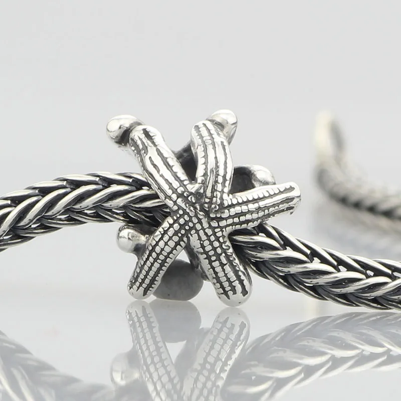 Новые ювелирные изделия подлинное серебро 925 пробы животное морская звезда