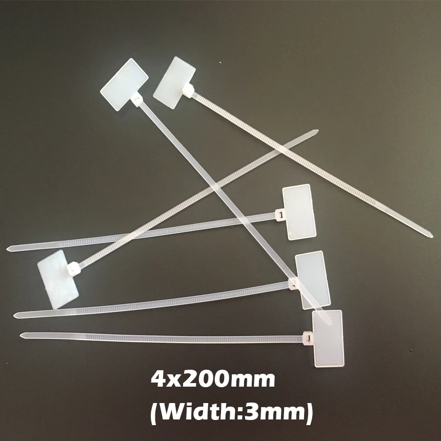 200 шт. 4*200 4x200 (ширина 3 мм) Nylon66 самоблокирующийся Ethernet RJ45 сетевой провод Марка