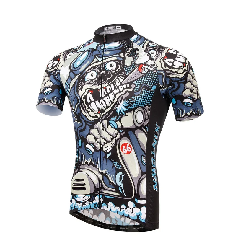 Cool Skull Cycling Jersey Clothing Panda T Shirts Women MTB Jerseys Mallot Ciclismo Hombre Verano Men's Sportswear | Спорт и