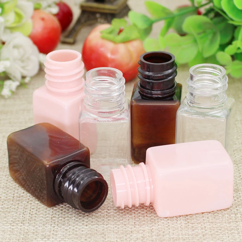 

100pcs 10ML Serum Plastic Bottle,Spuare Cosmetic Packaging Sample Bottles, Perfume Packaging, 10ml Lotion plastic Dropper Bottle