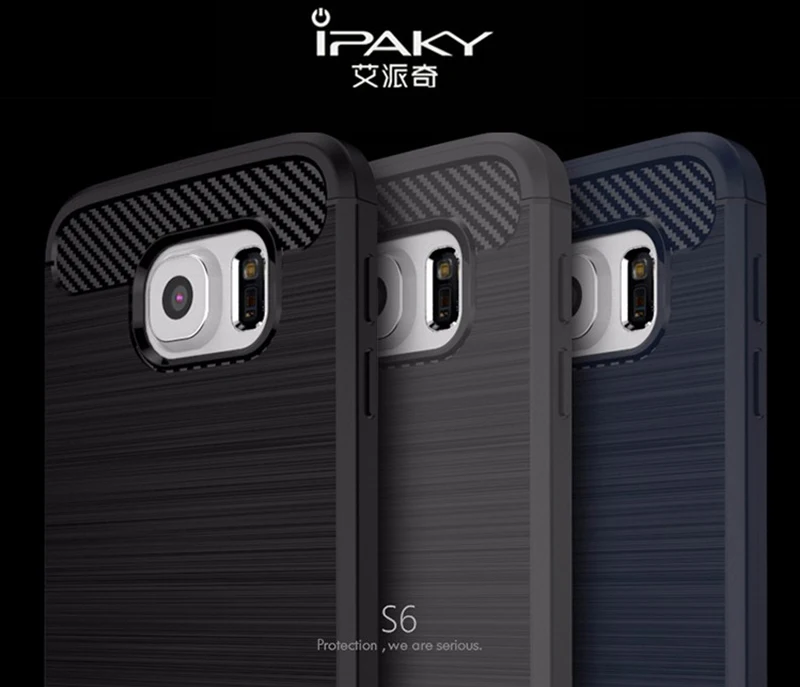 Чехол iPaky силиконовый чехол на samsung Galaxy S6 S7 край S8 S9 S10 Plus/iPhone 6 S, 7, 8, 9, 10, S8plus S9plus S10Plus 4/6 64/128/256 ГБ