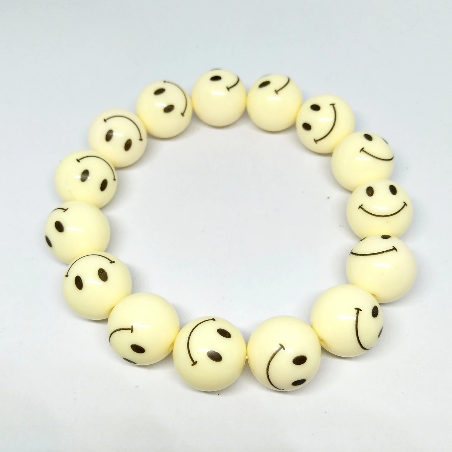 10 шт. 14 мм smiley face узор круглые осветляющие бусины из смолы, браслет серьги аксессуары для изготовления украшений, популярный