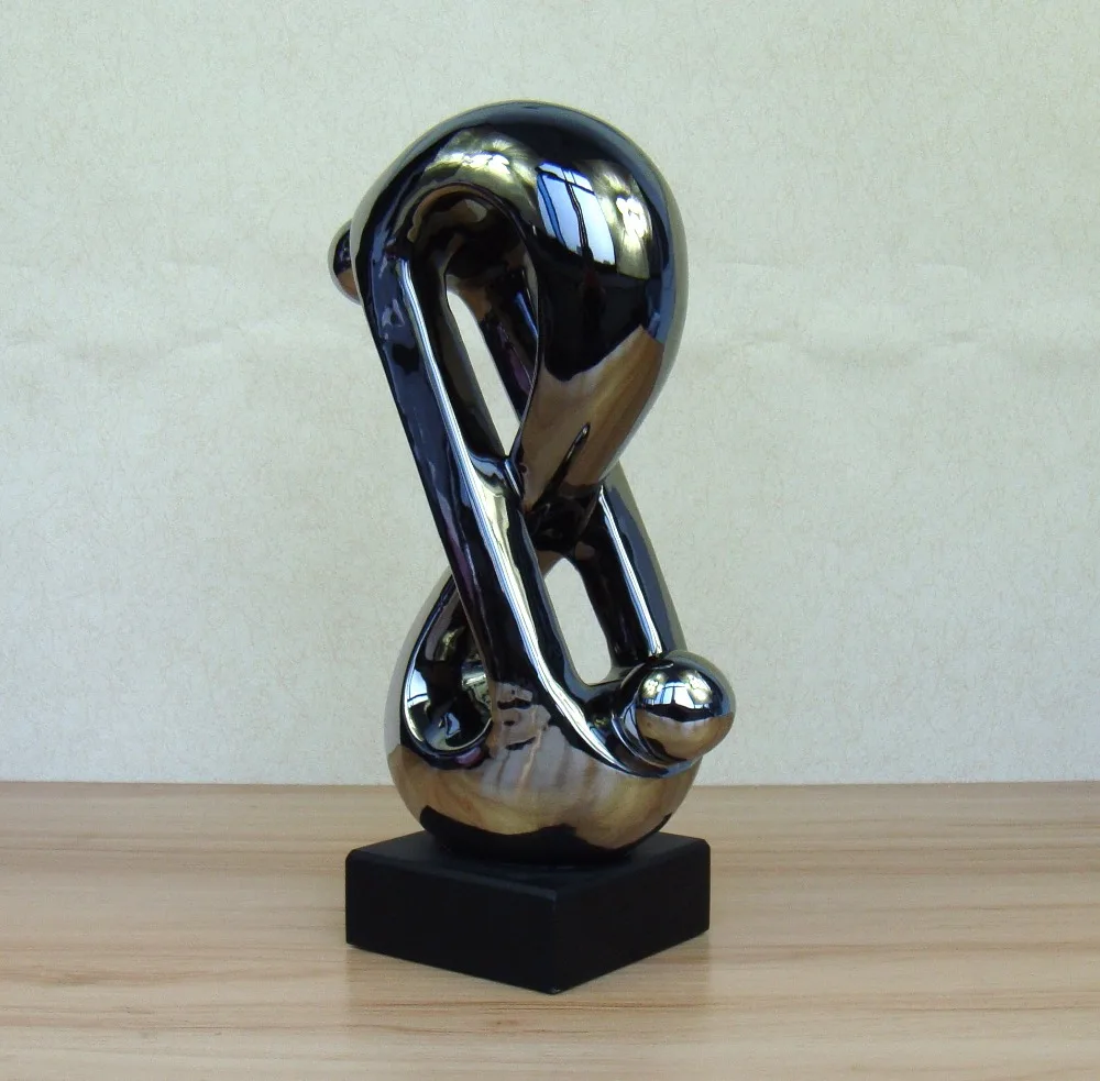 Статуэтка из фарфора Asbtract фигурка влюбленных гальванизированная керамика