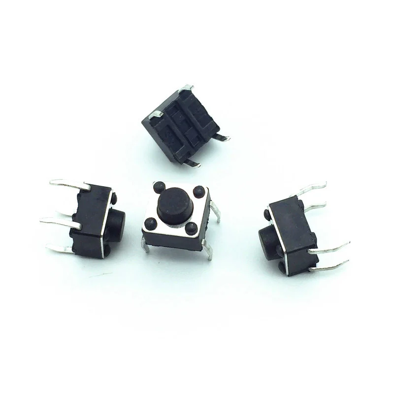 Interruptor t&aacute;ctil de alta temperatura, 1000 unidades, 6x6x5 Mm, 4 pines, Dip-micro-1