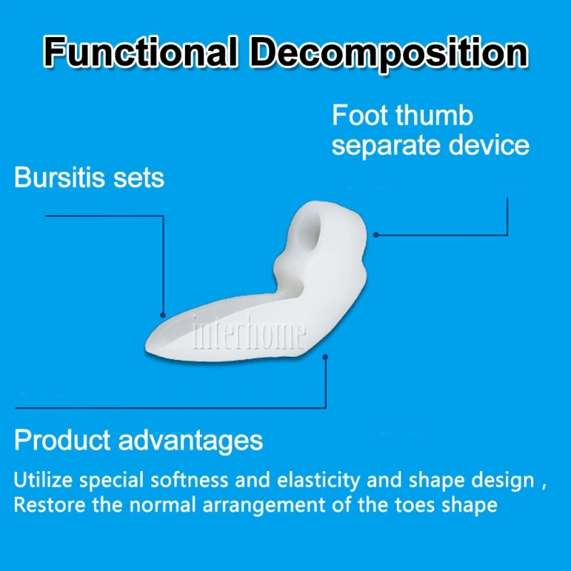 2 шт. силиконовые разделители большого пальца ноги | Красота и здоровье