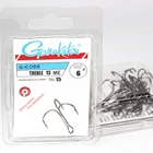 15 шт.лот 13ME три крючка 124681012# черный никель рыболовный крючок тройные перевернутые крючки круглый изгиб тройной окунь гамакацу