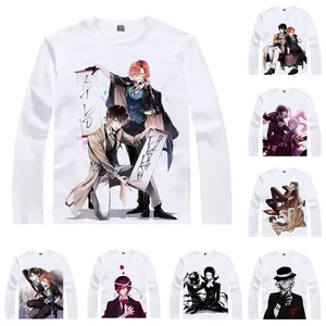 Мужская футболка с длинным рукавом, Повседневная Винтажная футболка с длинным рукавом и надписью atсуши накажима Осаму дадзай