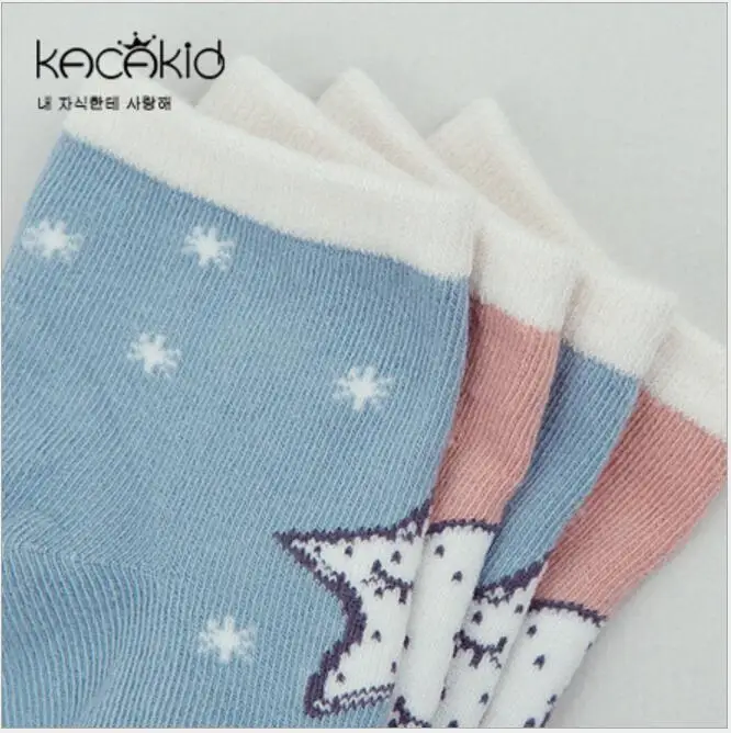 Calcetines de algod&oacute;n con estampado de dibujos animados para ni&ntilde;os y ni&ntilde;as, medias suaves de invierno, gran oferta-5