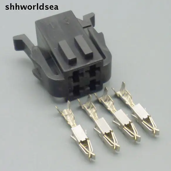 

shhworldsea 5/30/100sets 3.5mm 4p pin car connector Oxygen sensor 191 792 722 191792722 for VW for AUDI
