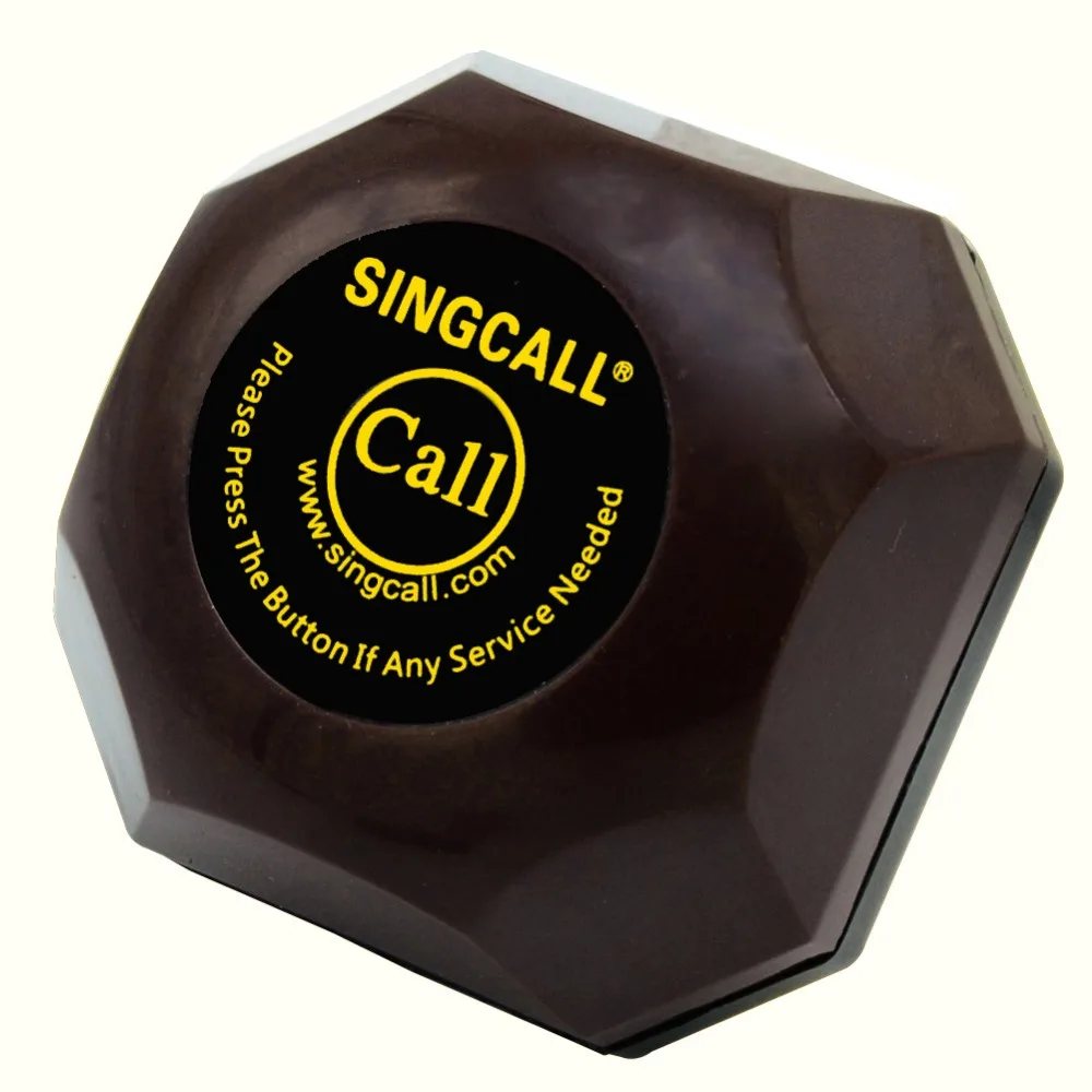 Беспроводная кнопка вызова SINGCALL пейджер для гамбургеров гостевая система со
