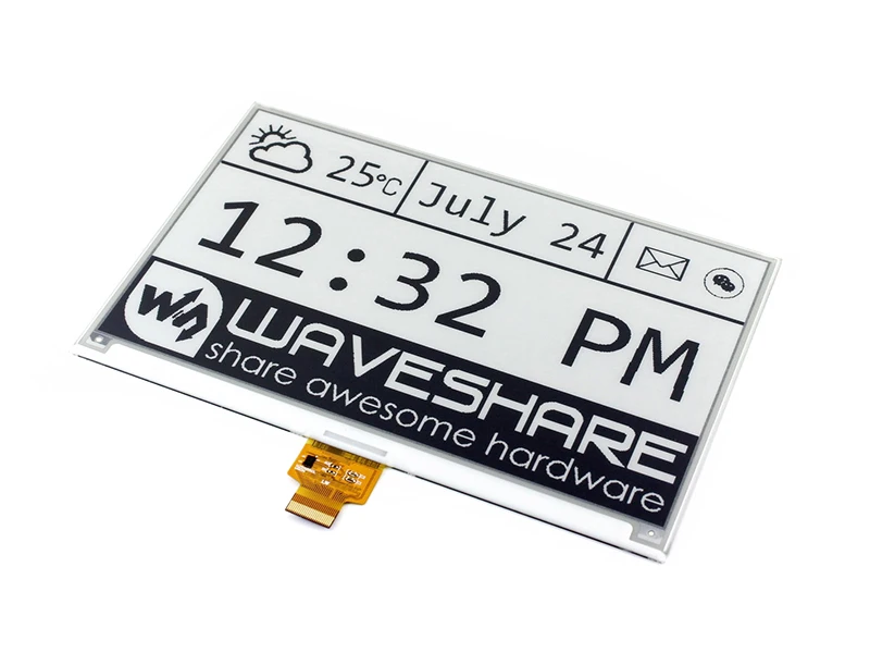 E Ink Raw дисплей Waveshare 7 5 дюйма 800x480 черный белый e бумага SPI интерфейс совместимый с