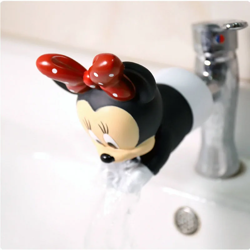 Minnie Silicone Удлинитель для смесителя, прочный, милый, мультяшный, для детей, для малышей, для раковины, для ванной, расширитель для смесителя, ручная мойка, для детей, расширитель для смесителя - Цвет: Minnie Silicone